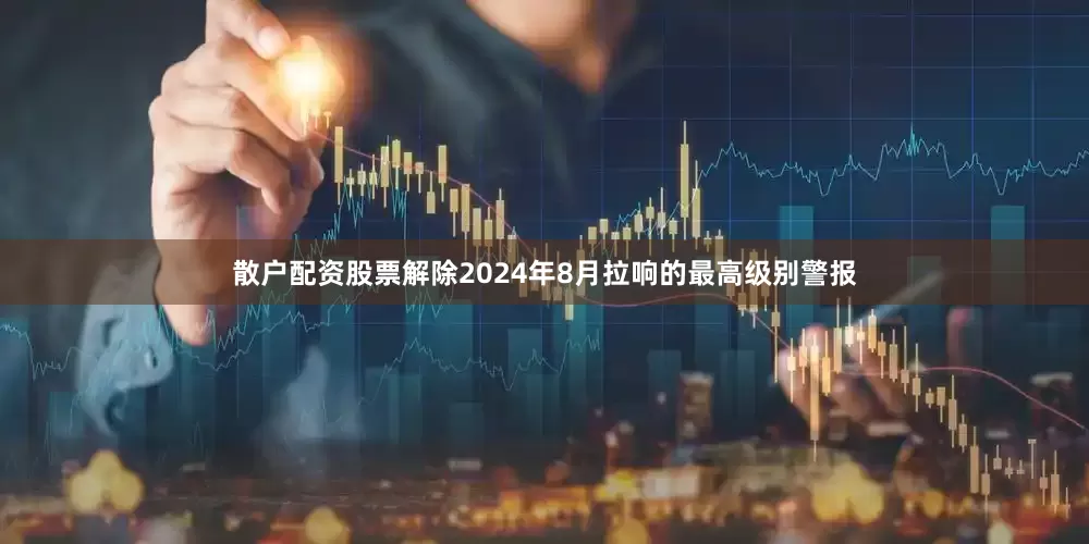 散户配资股票解除2024年8月拉响的最高级别警报